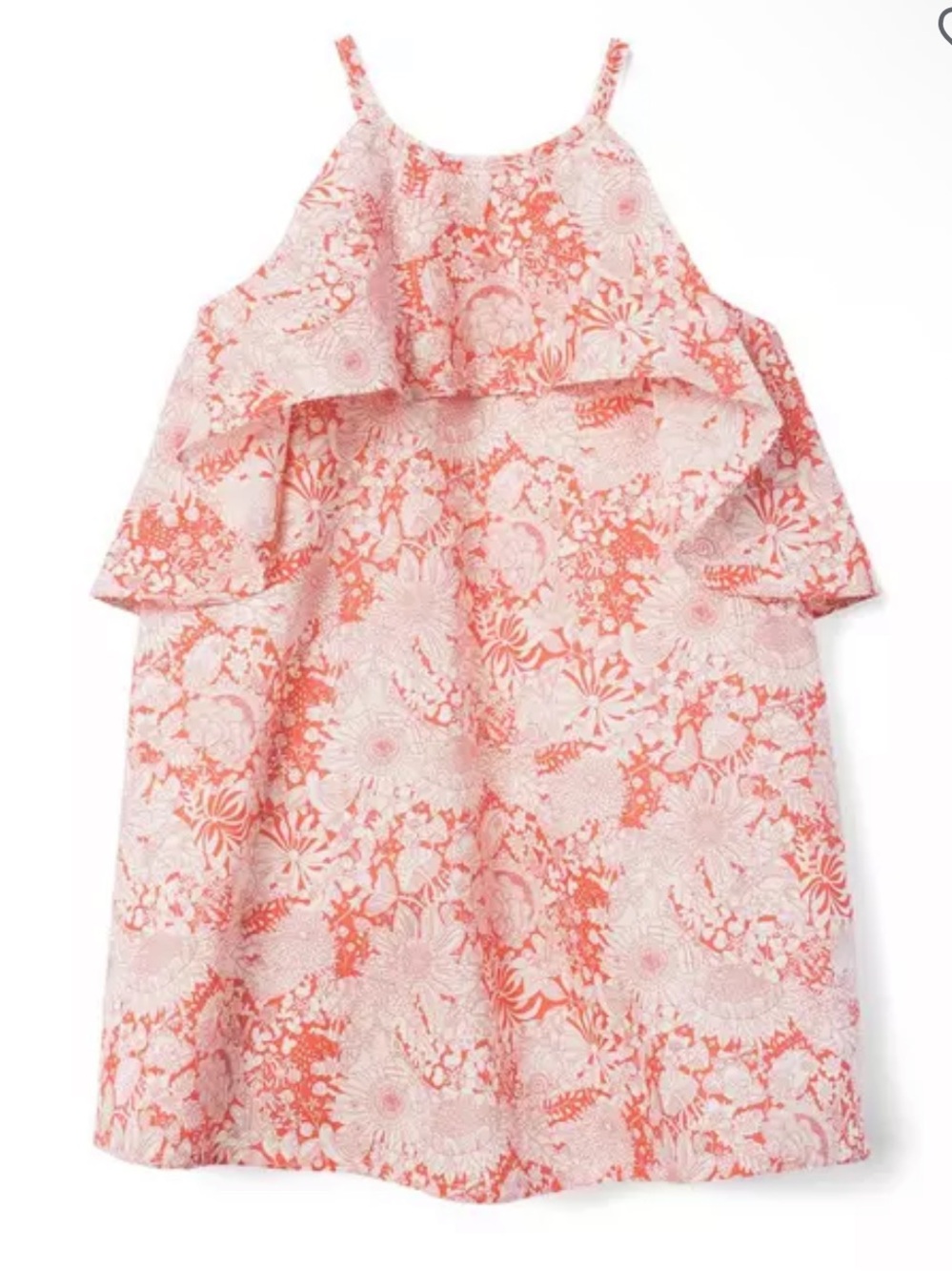 Janie and Jack Liberty Fairyland Floral Ruffle Dress